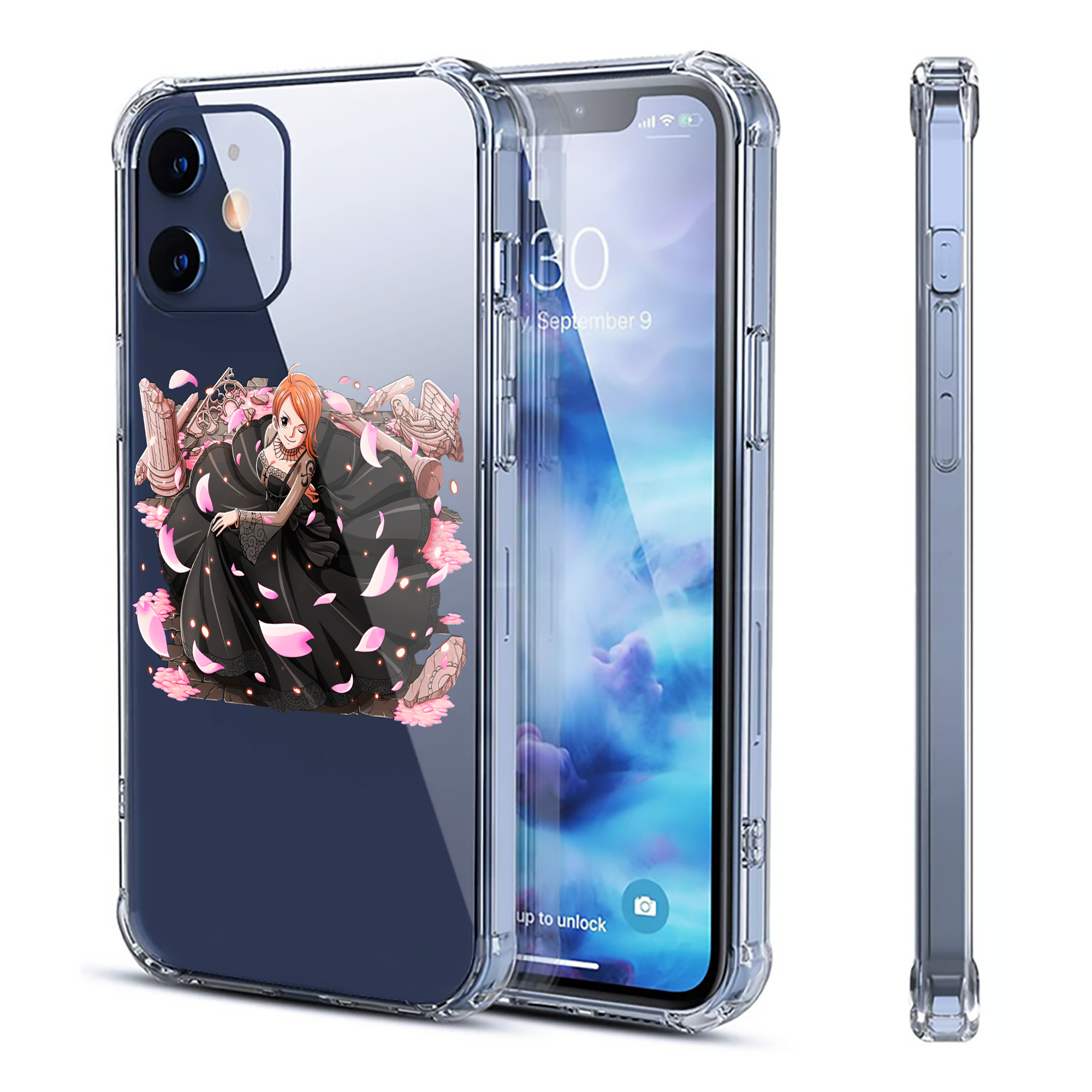 （画像用） ワンピース ナミ ONE PIECE Nami 【iPhone 12シリーズ対応】透明スマホケース（クリアソフトケース）